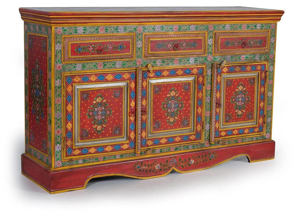 Buffet Turin en bois de manguier, 86 cm x 140 cm x 40 cm, Image du produit 