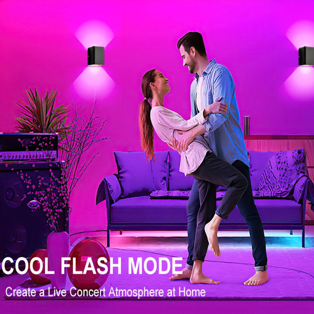 2x Moderne Led Wandleuchte Schwarz Innenwandleuchten Mit Produktbild 6