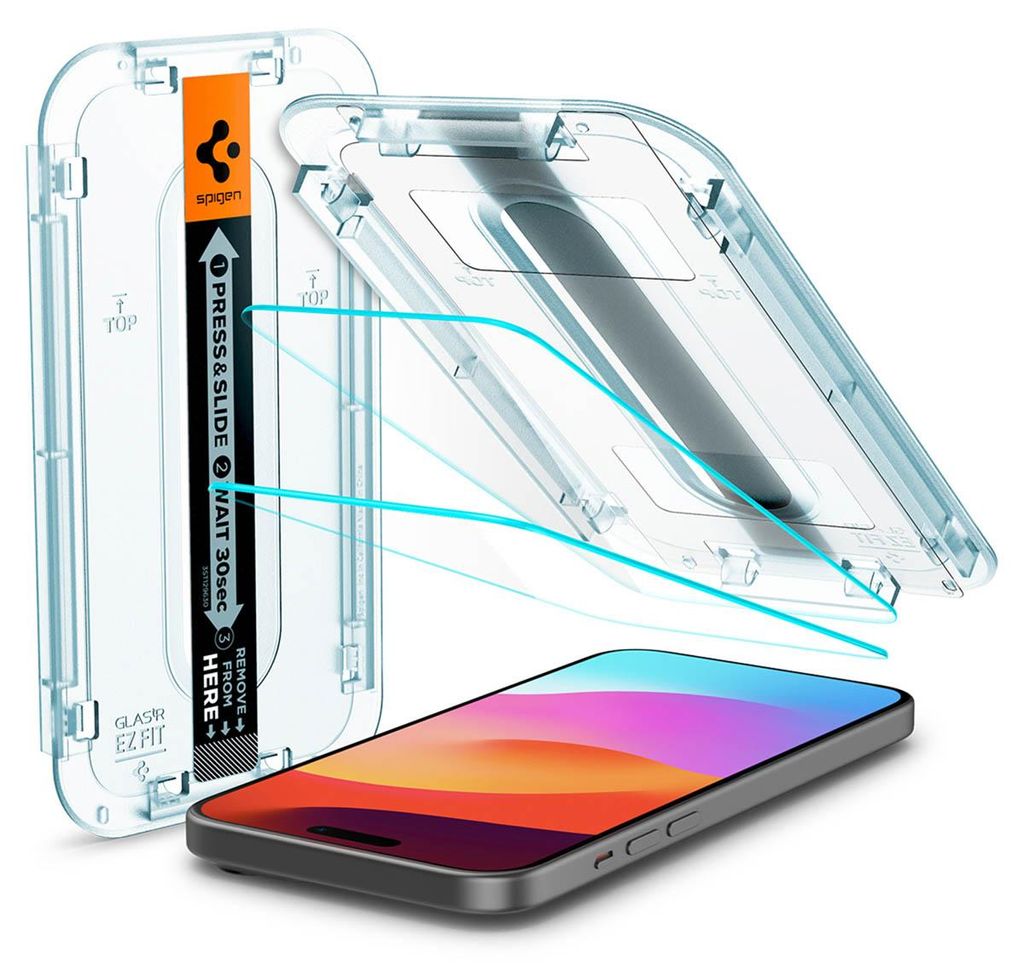 Spigen AGL06903, Apple, iPhone 15, Transparent, 2 Stück(e) Produktbild 