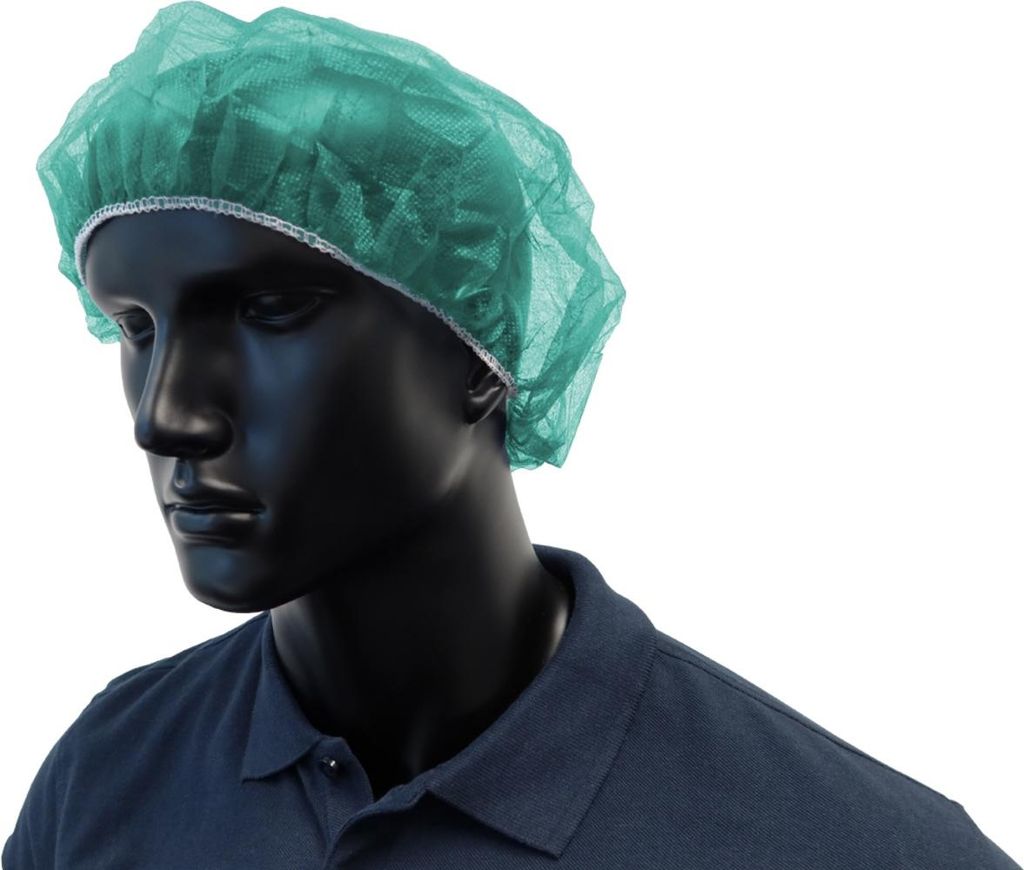 1000 Baretthauben 52 cm weiß leicht + Luftdurchlässig Latexfrei Schutzhauben