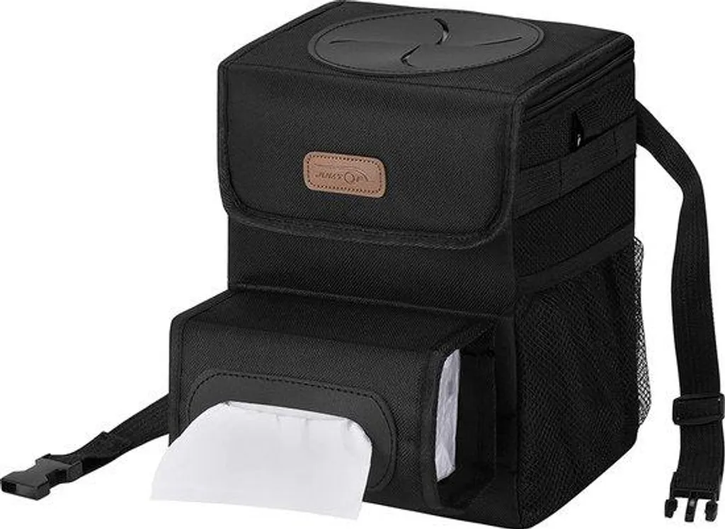 Bac de rangement pliable pour coffre de voiture - Organiseur noir