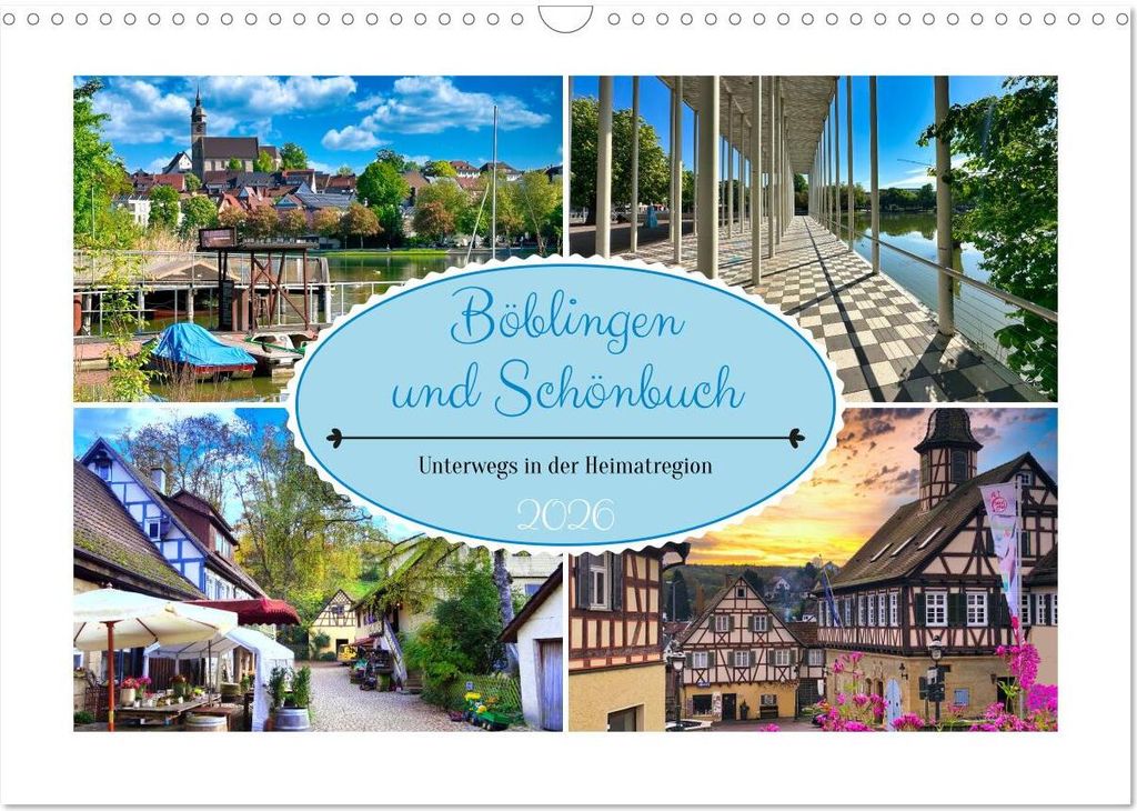 Böblingen und Schönbuch (Wandkalender 2026 DIN A3 quer), CALVENDO Monatskalender