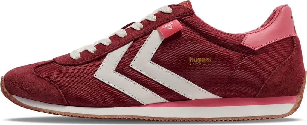Basket Hummel Stadion Nylon rouge dahlia taille 37 pour un look rétro
