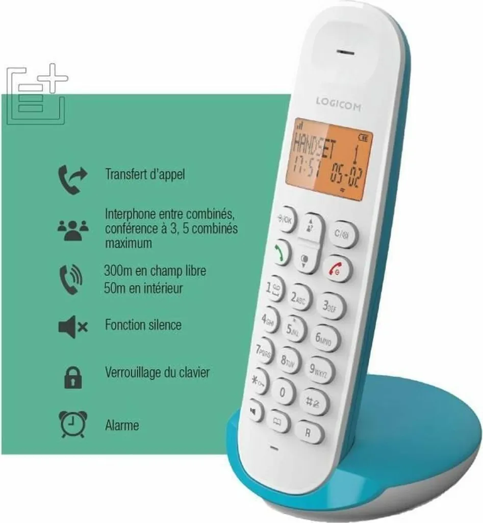 Logicom DECT ILOA 150 SOLO telefono fisso Turchese