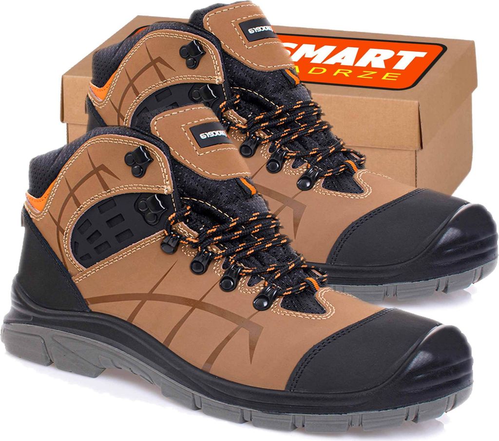 ARBEITSSCHUHE Leder Zehenschutzkappe, durchtrittsicher S3 SRC 44