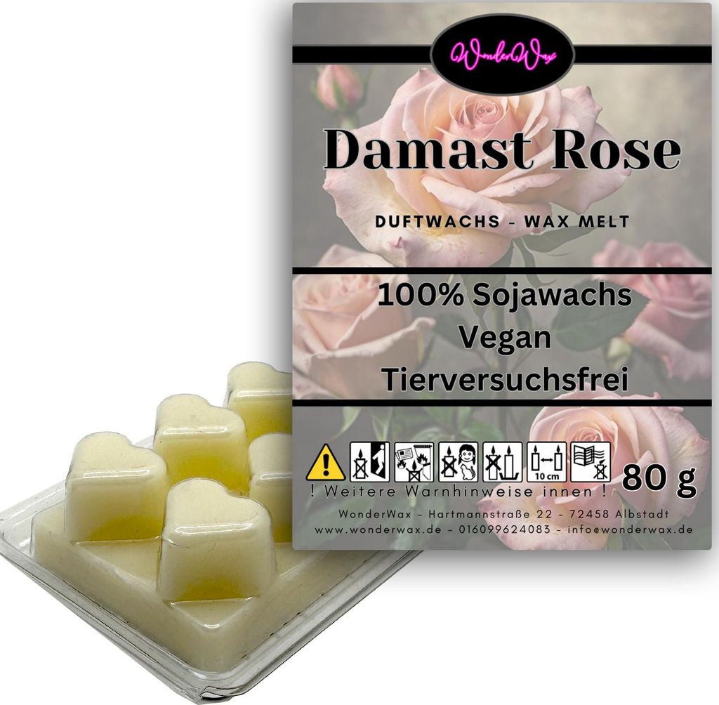 WonderWax Duftwachs Wax Melts für Duftlampe, 6 Herzen Duftmelt Wachsmelt Sojawachs Duftwachs Würfel für Raumdüfte, Wachs Duftöl Winter Indoor ...
