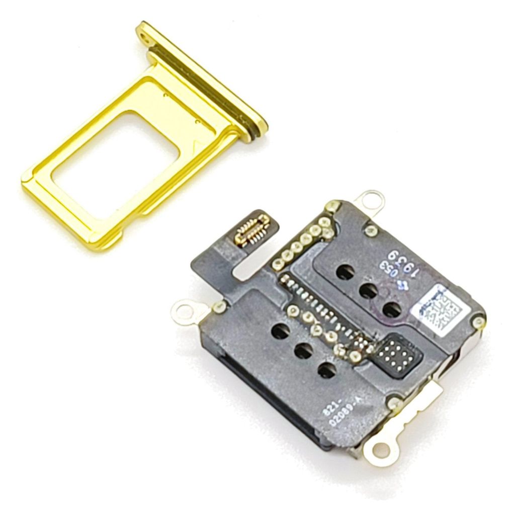 Dual-Sim-Fach für iPhone 11 Gelb mit Sim-Kartenleser – 2 Sim-Karten in einem Telefon