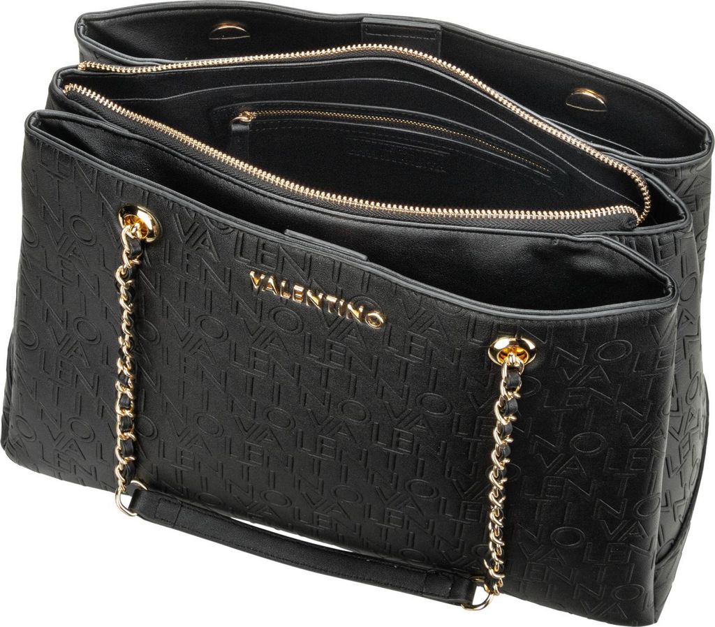 Valentino Garavani 5W0B0Q70VSF0NO 関税送料込 VALENTINO BAGS Relax Shopper Nero Torby na ramię