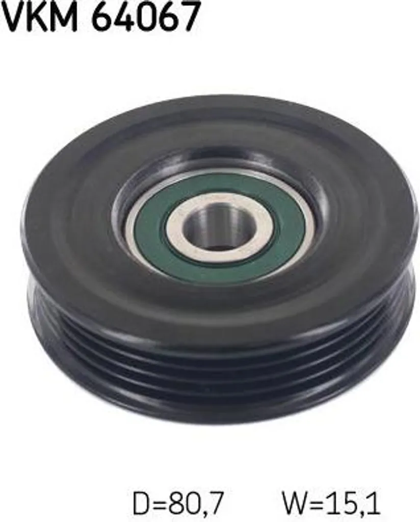 SKF VKM 64067 Rouleau de guidage courroie crantée pour Kia Rio 1.5