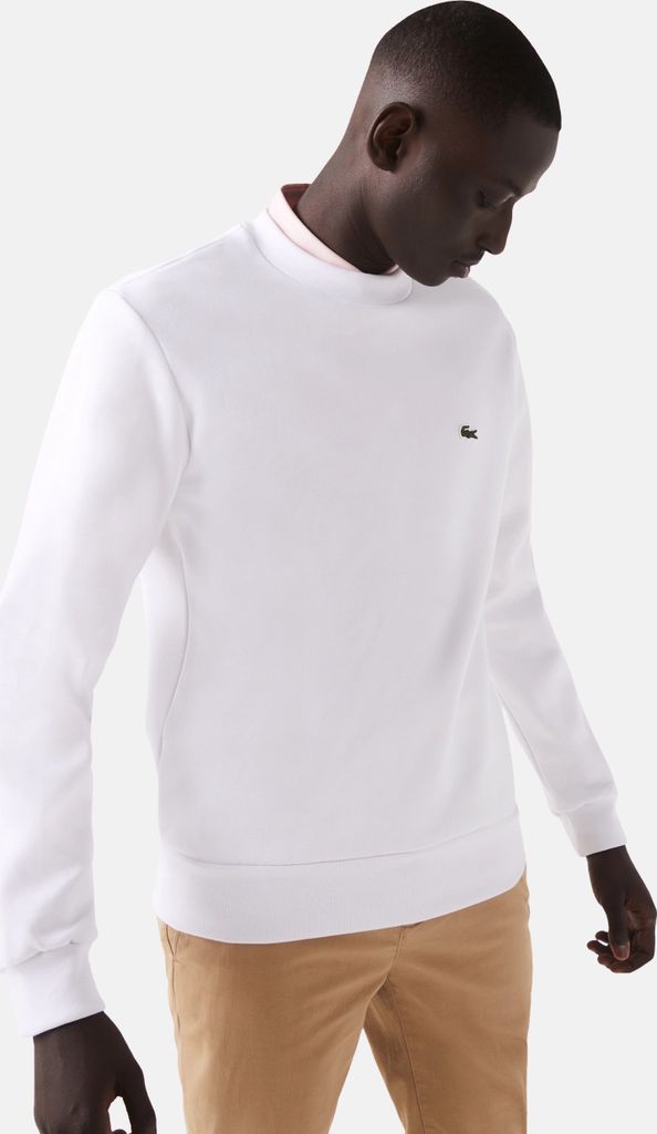 Lacoste Bio Baumwolle Fleece Crew Pullover Herren Produktbild 9