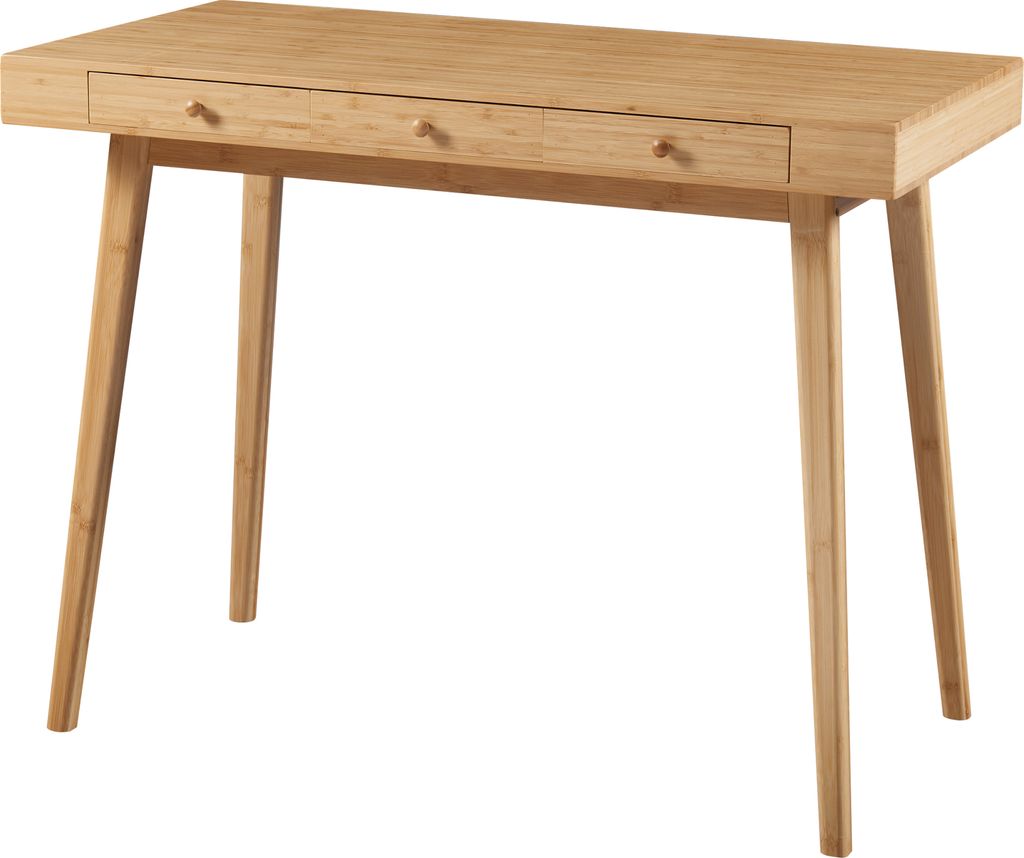 Biurko 'Hässleholm' bambus 3 szuflady 100x50x75cm natura Zdjęcie produktu 2