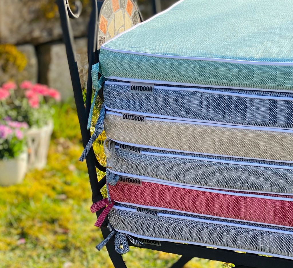 heimtexland ® Outdoor Deko Kissen Sitzkissen Lotus Effekt Produktbild 4