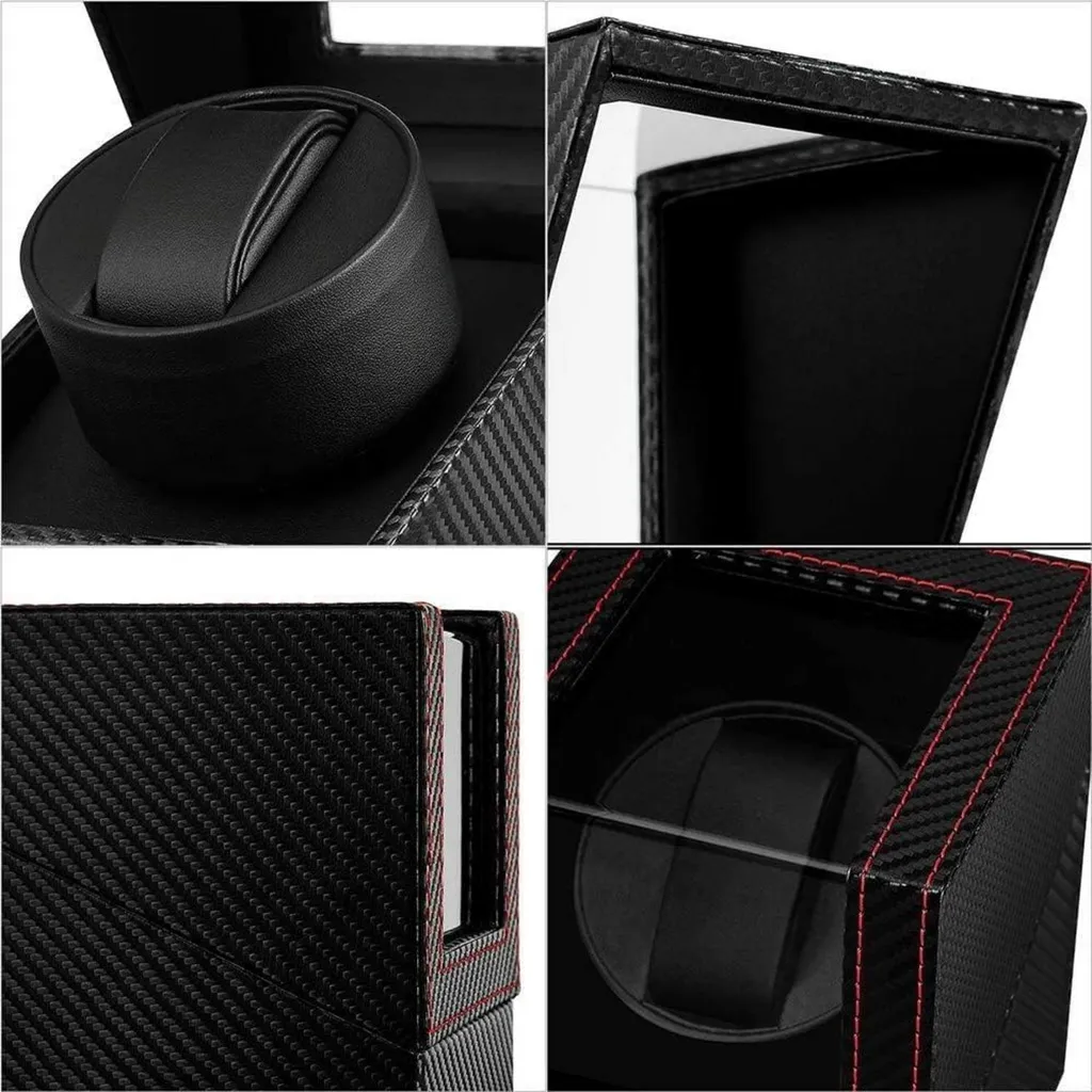 Boîte à montres de luxe rotative avec alimentation secteur et à pile - 4
