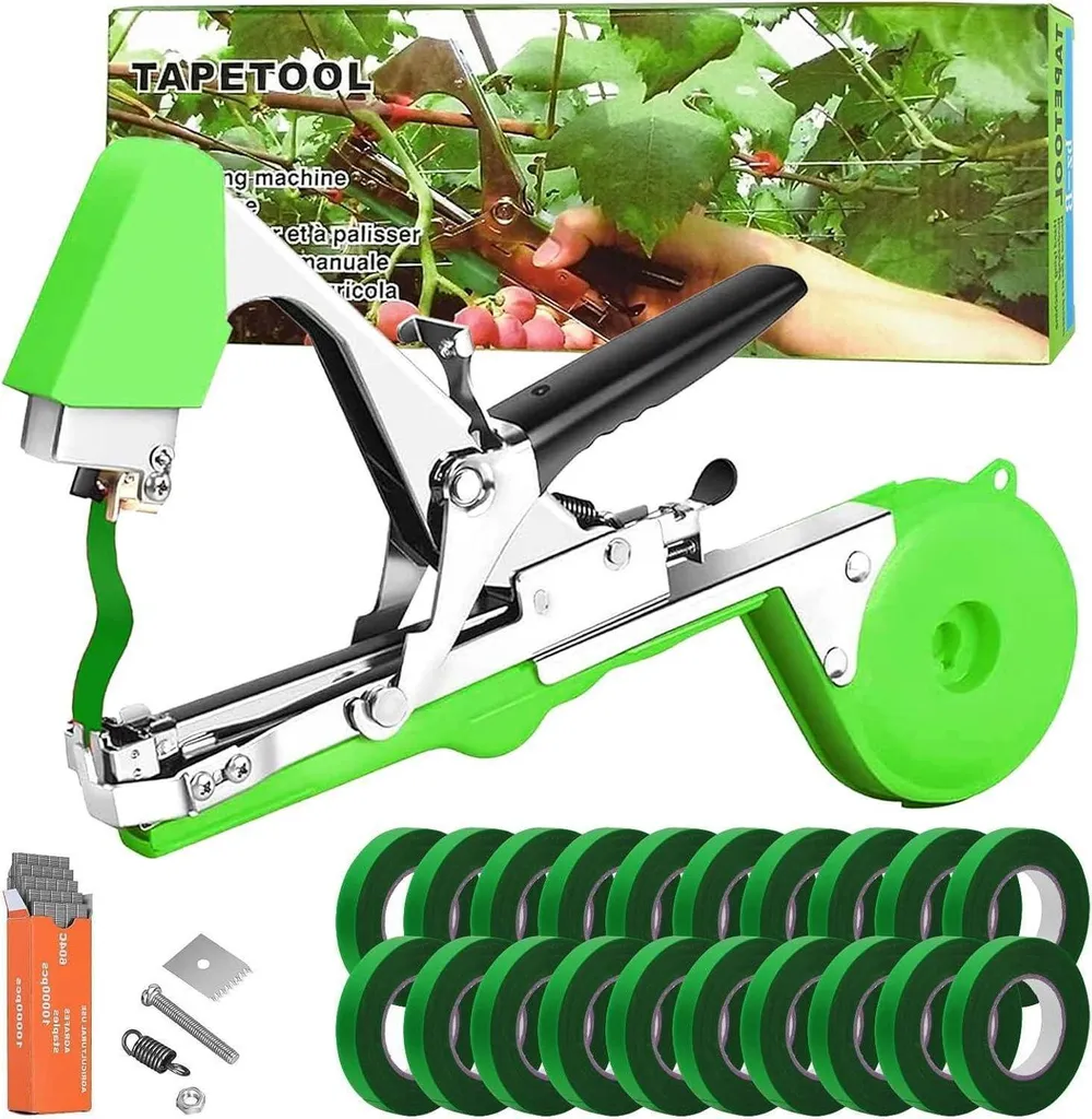 Pince à ligaturer de jardinage pour vignes et tomates avec accessoires