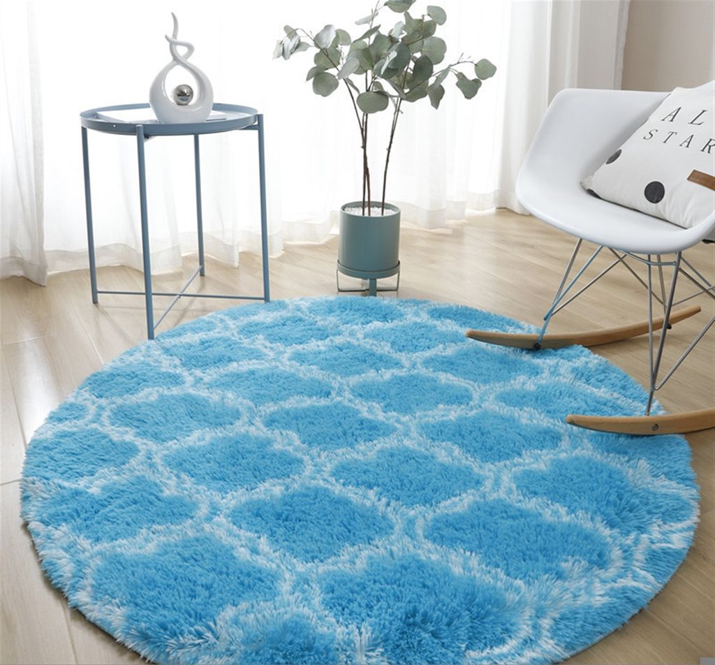 Icegrey Shaggy Teppich Hochflor Langflor Runden Geometrisches Gemustert Teppiche fš¹r Wohnzimmer Esszimmer Kinderzimmer Schlafzimmer Bettvorleger...
