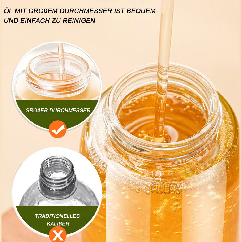 Olivenöl Ölsprüher - Glas und Edelstahl Öl Sprühflasche - Produktbild 3