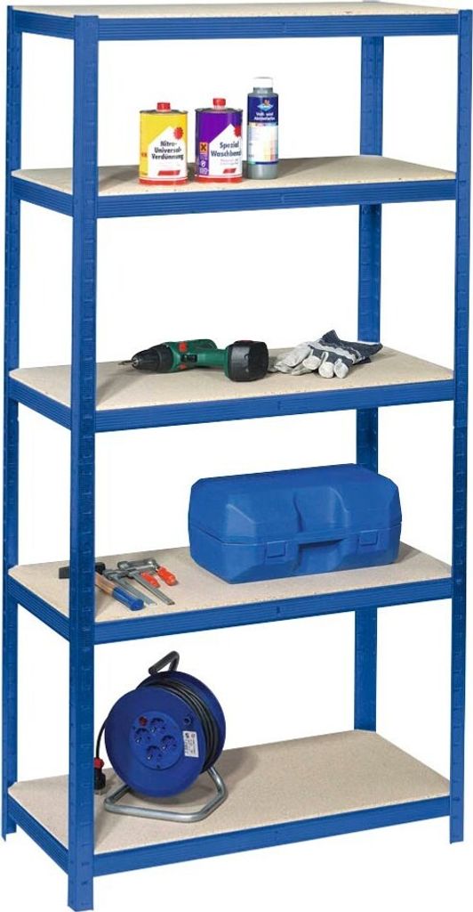 SZ Metall Schwerlastregal 24202-I blau 90,0 x 45,0 x 200,0 cm