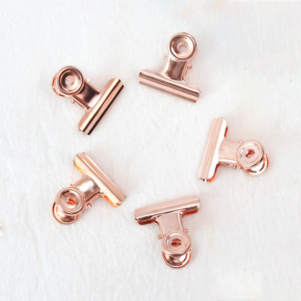 40 Stück Metall-Scharnierclips für Akten, Geldscheine, Ordner, Etiketten, Taschen, Geschäfte, Büro und Küche (22 mm)