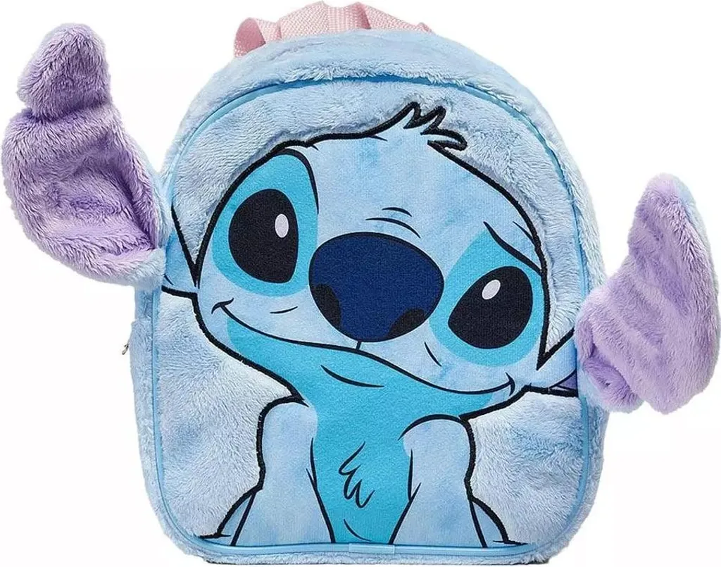 Petit sac à dos peluche Stitch Disney bleu pour école maternelle fille