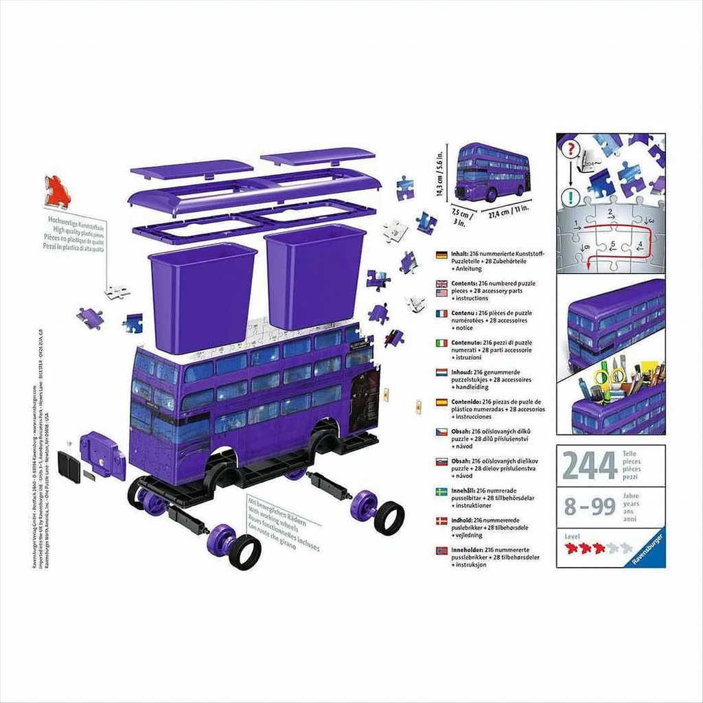 RAVENSBURGER 3D Puzzle "Harry Potter Knight Bus" Produktbild 13