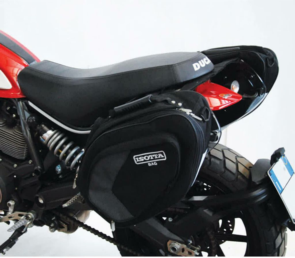 ISOTTA Seitengepäckträger Light Smoke für DUCATI Scrambler