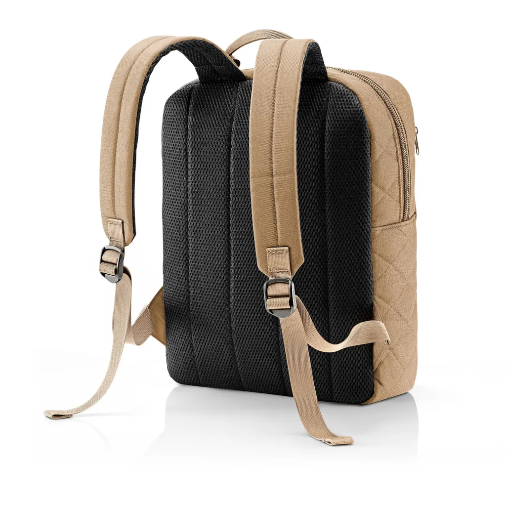 Sac à dos déperlant et robuste en tissu 3D losanges ginger - 3