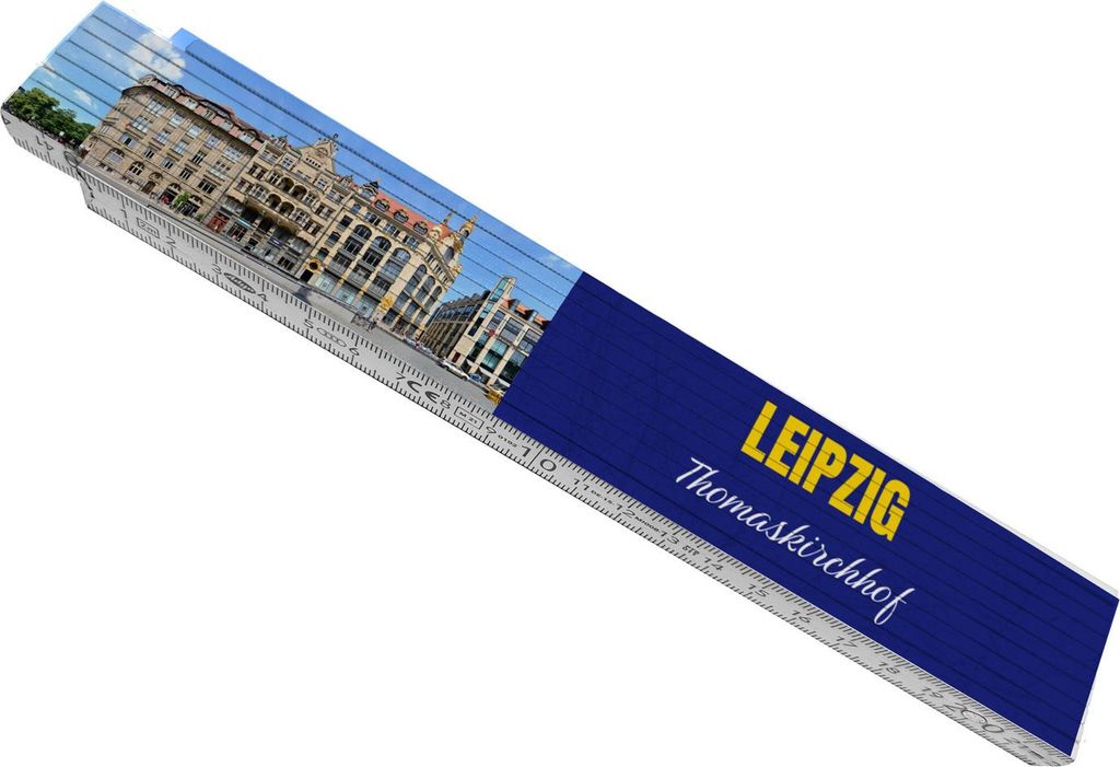 streetline LEIPZIG Thomaskirchhof Meterstab aus Holz