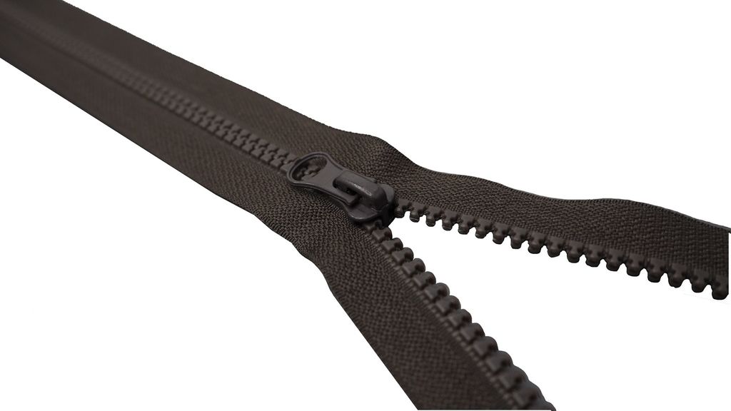 Reißverschluss Kunststoff 45 cm 13# Dunkelbraun