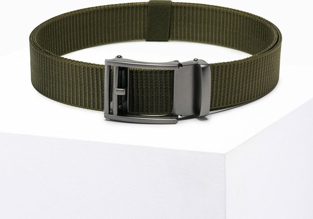 Deoti Herrengürtel mit klassischer Schnalle Guivain khaki One size