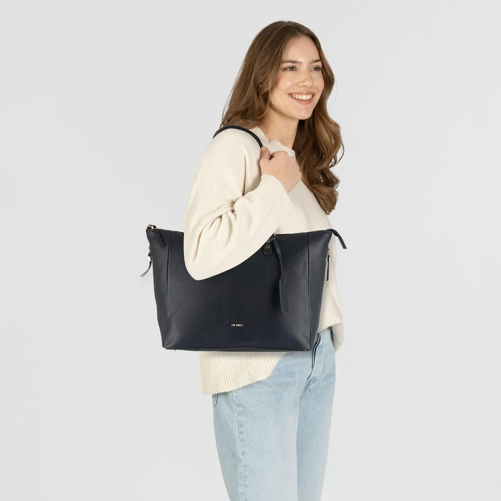 Sac Shopper PICARD Java Ozean - Sac Épaule Ordinateur Bleu Marine - 13