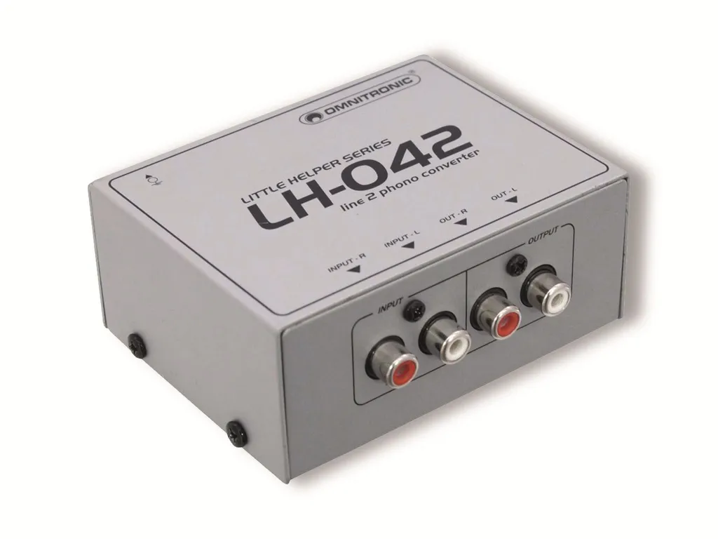 Convertisseur de Signal Line vers Phono Omnitronic LH-042 Niveau RCA
