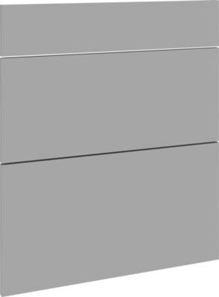 PICCANTE Smart Frontenset Unterschrank 60 cm 1 Schubkastenblende und 2 Auszugblenden BASALT GREY AC""