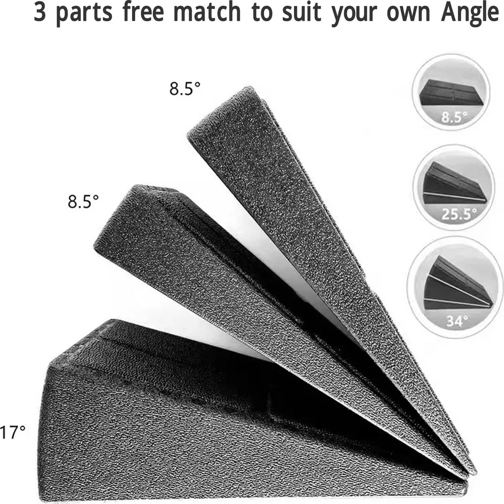 Slant Board Black EPP Inclinaison Réglable pour Stretching du Mollet