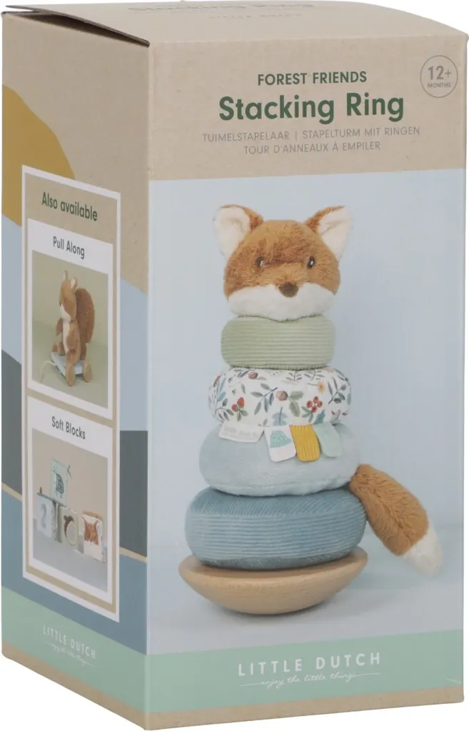 Jouet d'éveil sécurisé Forest Friends : blocs souples sans risque bébé