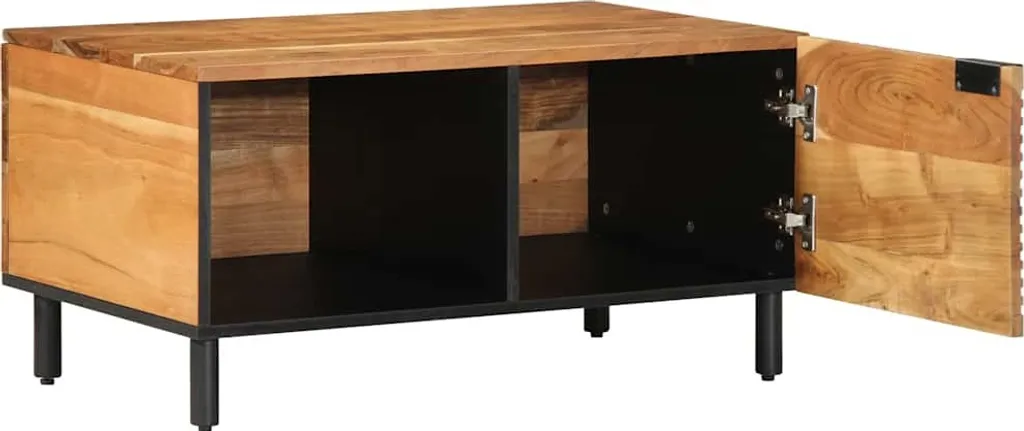 SYFAX™ Tavolino Acacia Massiccia 80x50x40 cm - Calore e Comfort