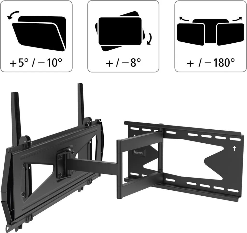 Support TV robuste 80 pouces anti-reflets avec inclinaison réglable - 3