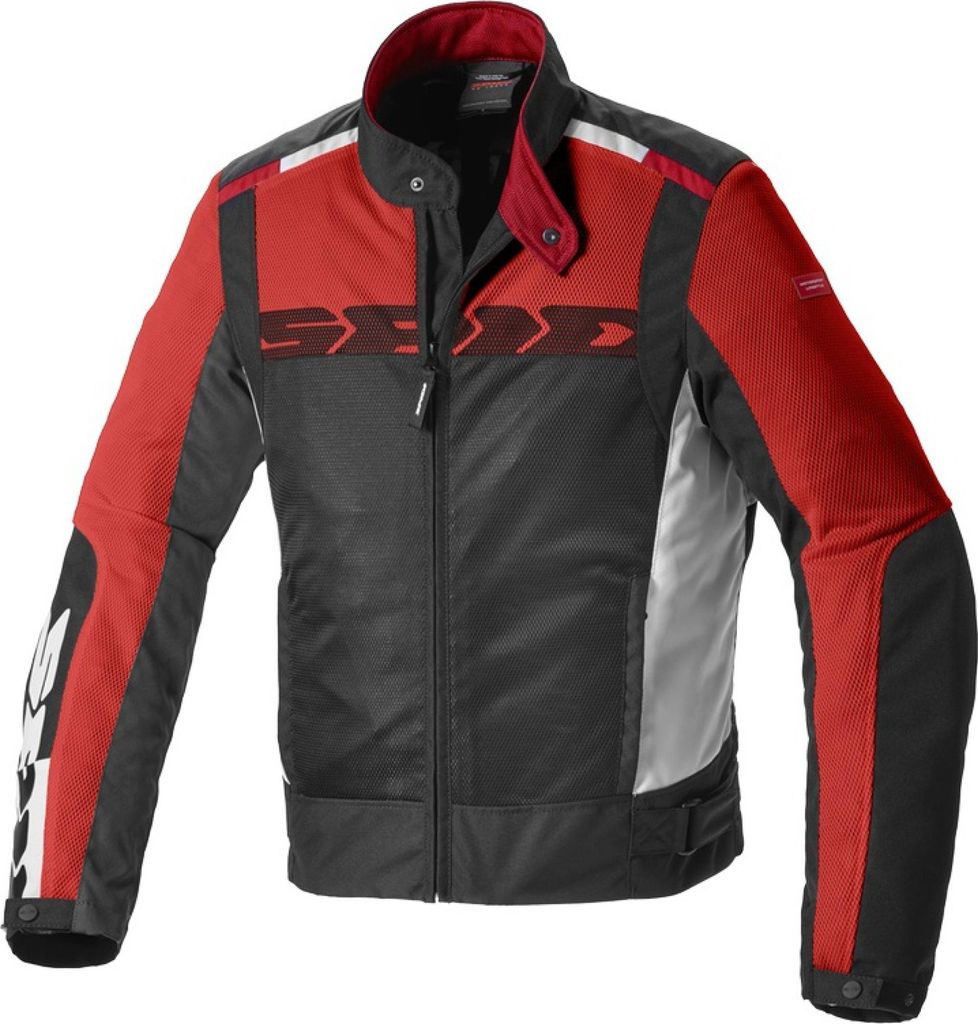 Spidi Solar Net Sport Motorrad Textiljacke Farbe: Schwarz/Rot, Grösse: M