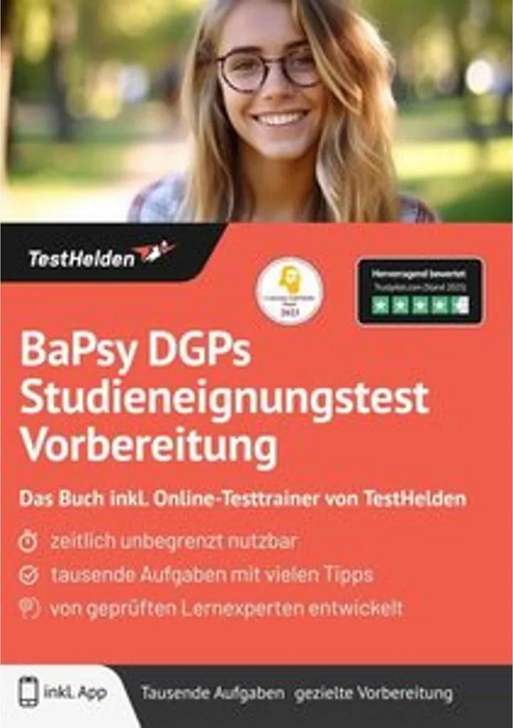 Préparation BaPsy DGPs Test avec Livre et Entraîneur TestHelden Online