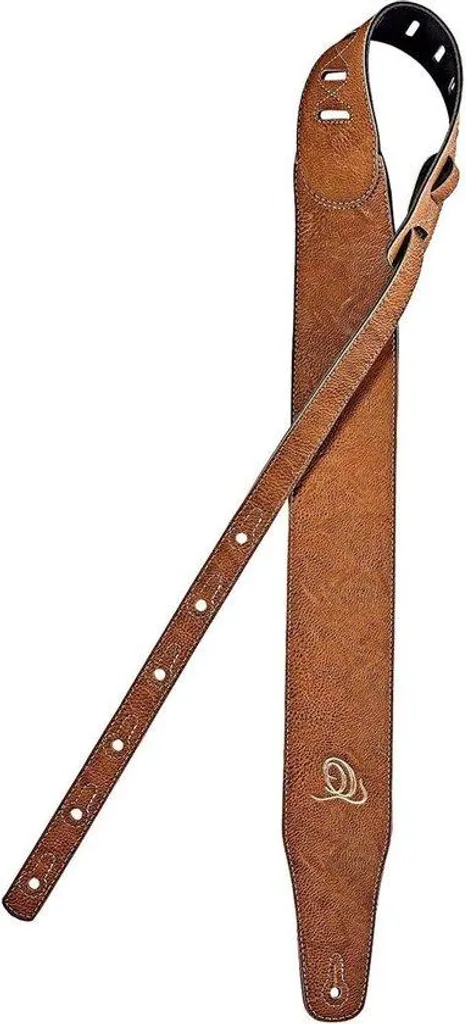 Sangle de guitare large marron OSVG-75TN - Support végétalien 75 mm