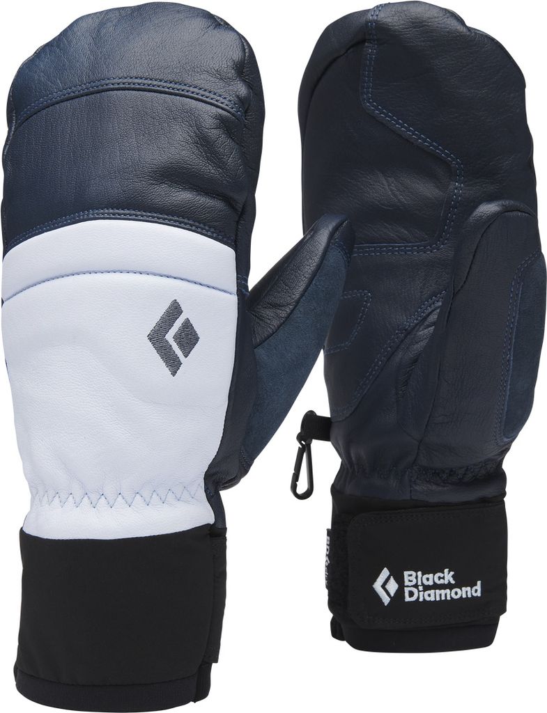 W Spark Mitts, 9496 Charcoal-Belay Blue, XS, Black Diamond