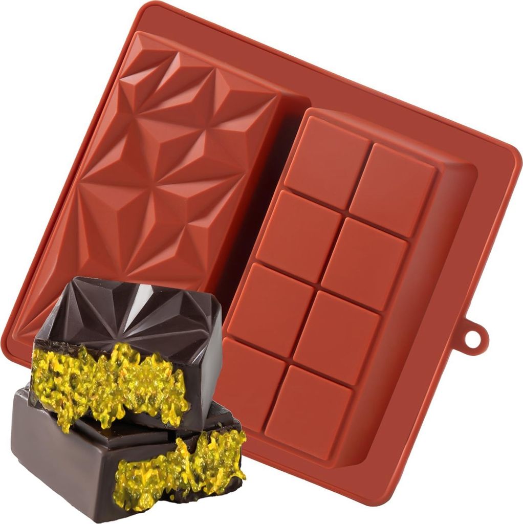 2-in-1 Schokoladenform Silikon Schokoladentafel Form Produktbild 1