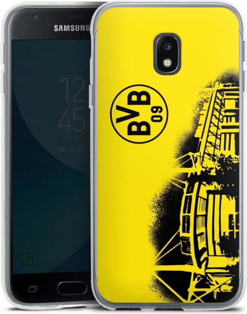 DeinDesign Handyhülle für Samsung Galaxy J3 Duos (2017) Silikon Hülle Case Smartphone Schutzhülle BVB Borussia Dortmund Stadion
