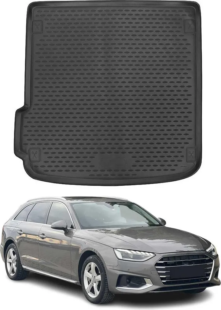 Vasca Baule Audi A4 B9 Avant 2015-2025 | Protezione Gomma TPE Nero