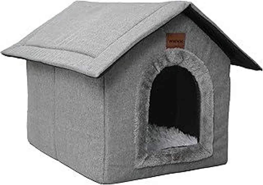 Casetta per Animali Domestici 40x35x40cm | Cuccia Calda in Peluche