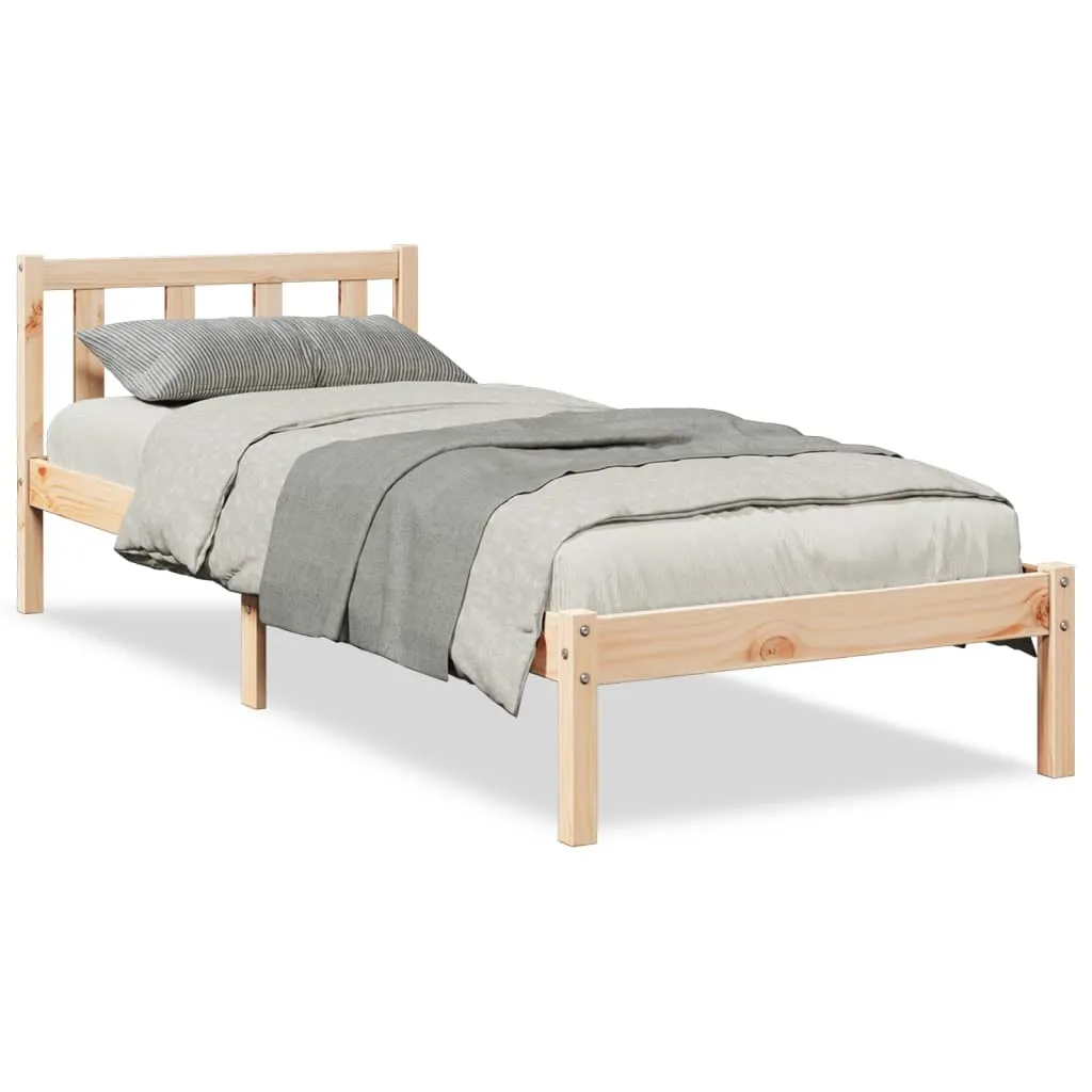SYFAX™ Letto Extra Lungo senza Materasso 90x210 cm in Legno di Pino