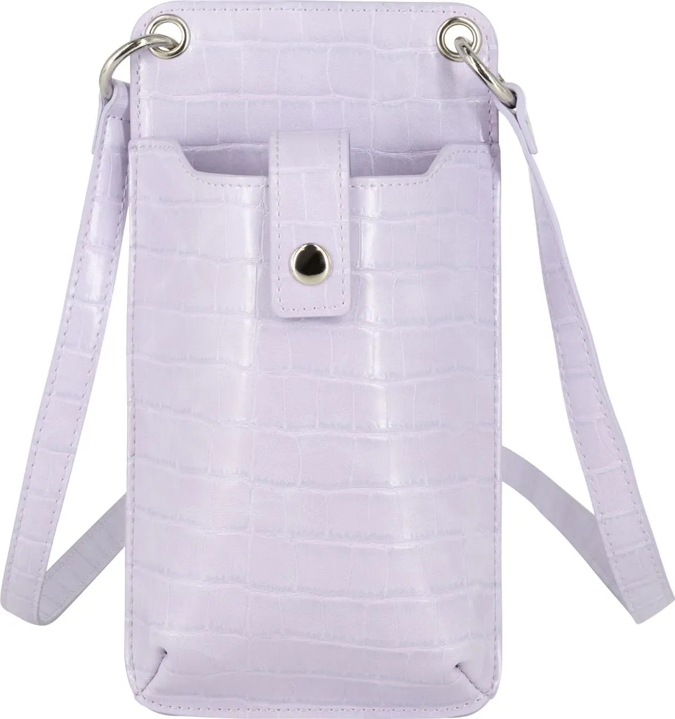 Housse smartphone femme Felipa lavande avec bandoulière réglable chic