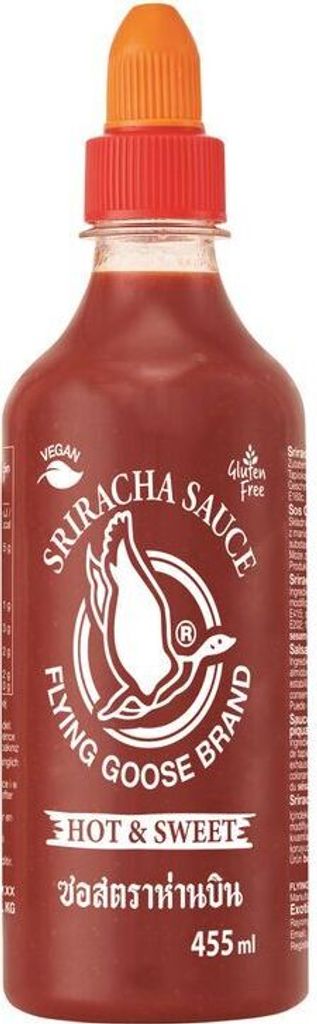 FLYING GOOSE Hot & Sweet Chilli Sauce 455ml | Sriracha Chilisauce, scharf & süß