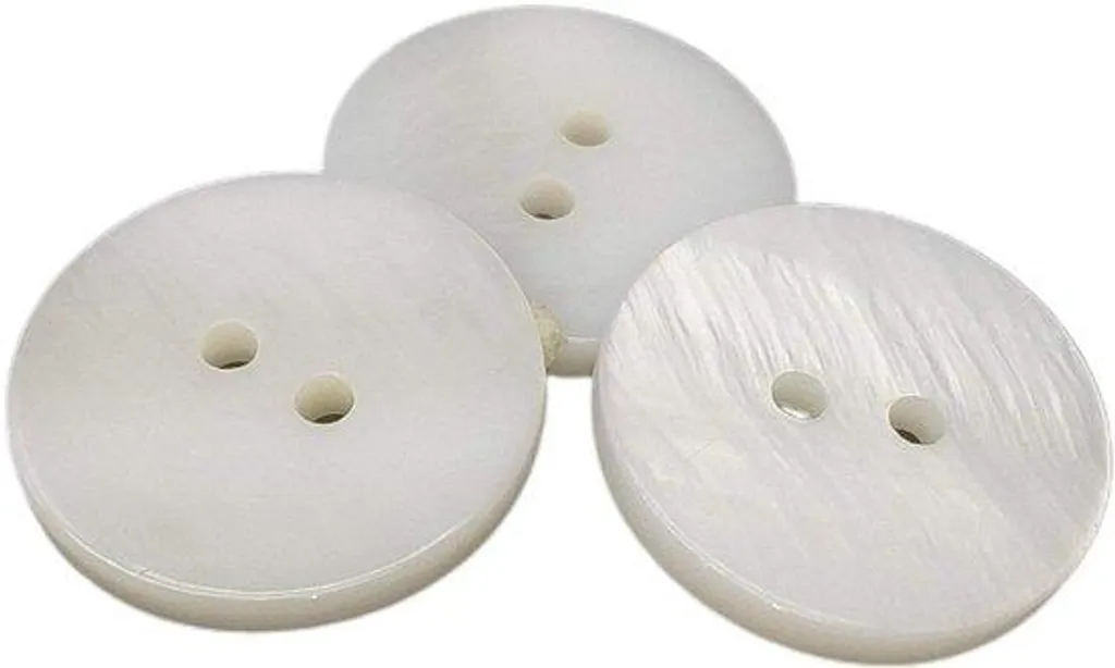50 Boutons en Coquillage Naturel Noir de Rivière pour Couture et Design