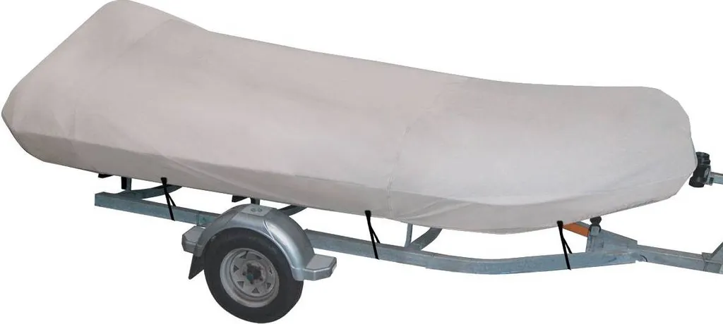 Taud de bateau pneumatique gris de 430 à 470 cm bâche de protection