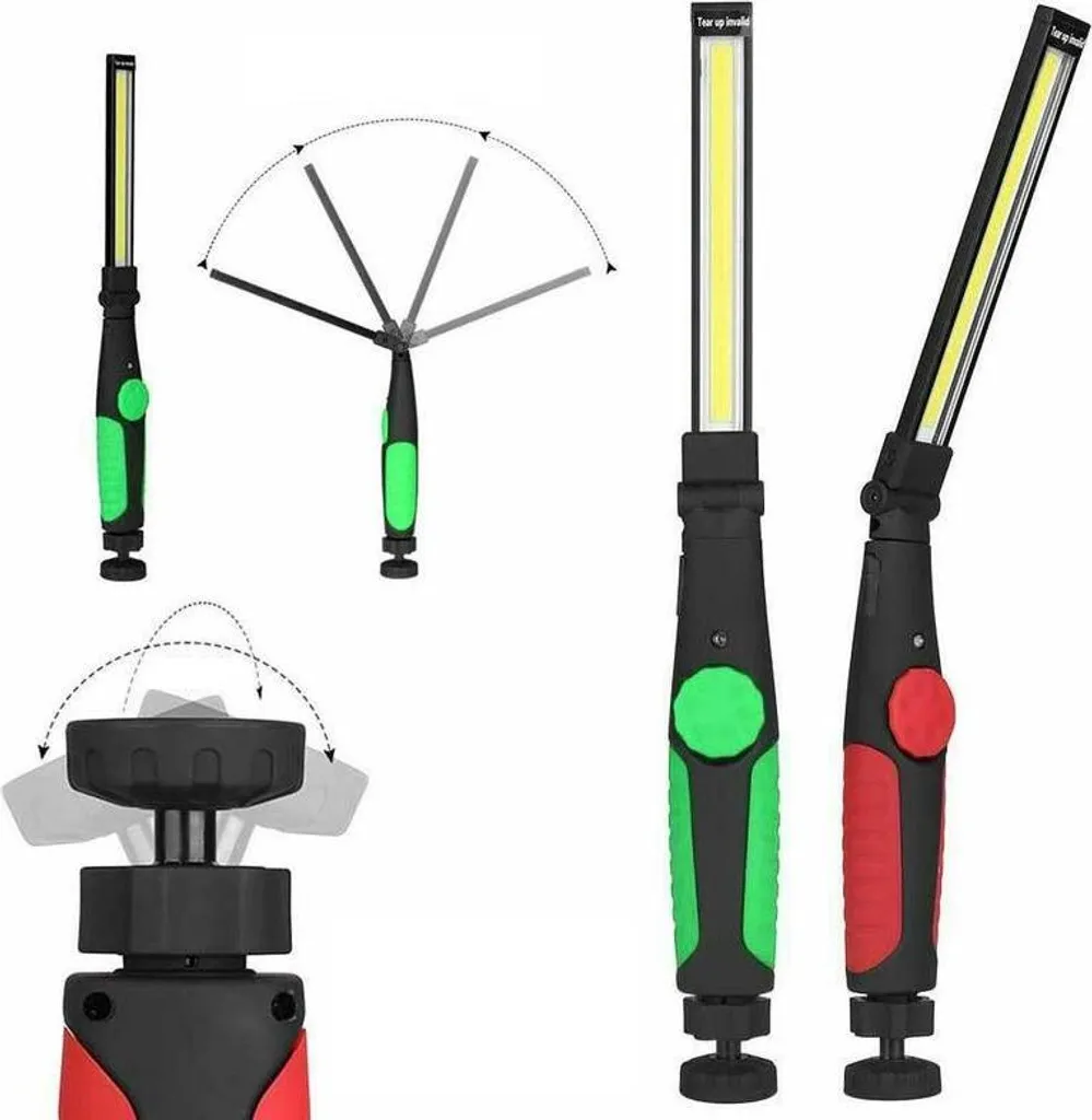 Lampe d'atelier pour mécanique auto - Éclairage 5 en 1 mains libres